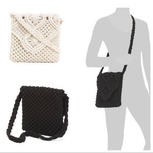 NWT Tommy Bahama Boho Macrame Crossbody